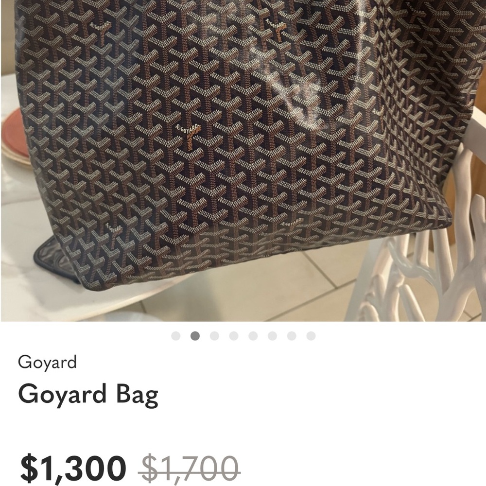 Goyard Duffel Bag in Navy and Brown - 1300 is FINAL